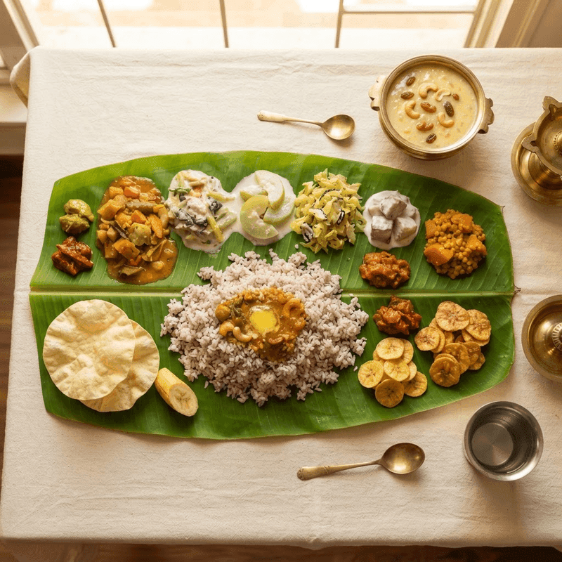 Grand Onam Sadya (28 Dishes and 2 Payasam) — Onam Sadya by Curry Chatty Restaurant in Gudaibiya, Bahrain