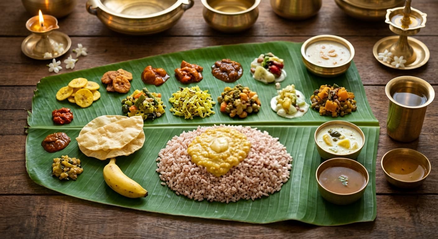 Mini Onam Sadhya(23 traditional dishes) — Onam Sadya by Alreef Panasia Restaurant in Manama, Bahrain